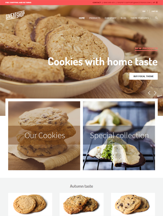 Shopify Themes For Selling Groceries And Gourmet Food