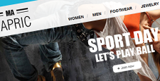 best sports fitness magento themes feature