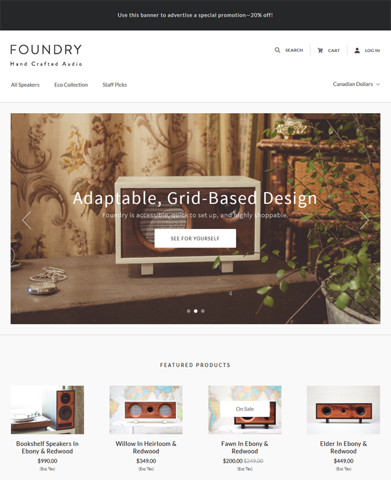 foundry minimal bigcommerce themes