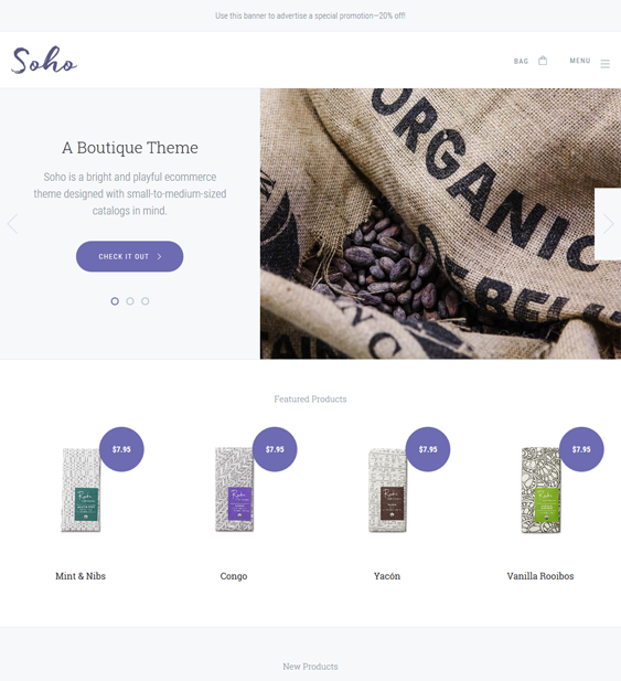BigCommerce Themes For Selling Organic Food And Groceries