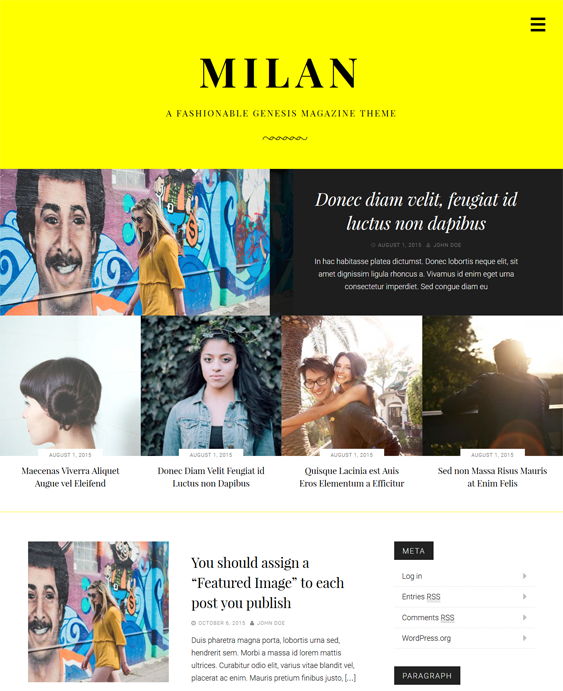 milan magazine news wordpress themes