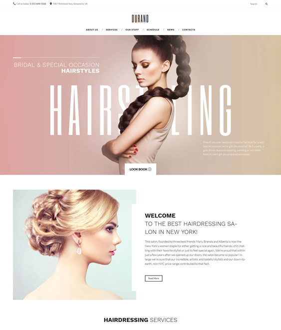 Beauty Salon & Spa WordPress Themes Site Bloom