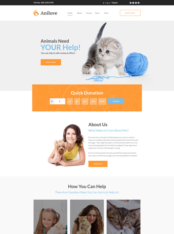 WordPress Themes For Pet Rescue And Animal Shelters