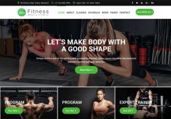 best gym fitness joomla templates feature