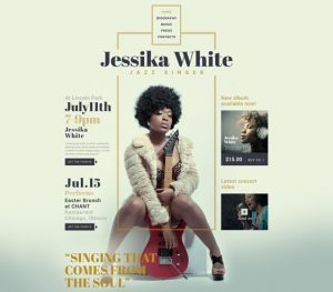best music bootstrap website templates musicians djs singers bands feature