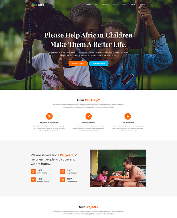 WordPress Themes For Children's Charities
