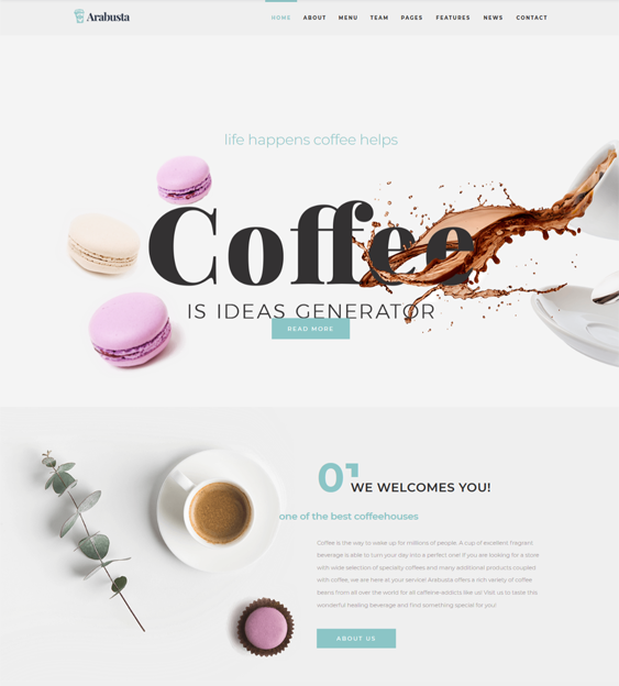 WordPress Themes For Coffee Shops