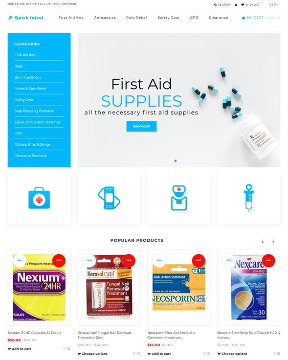 Shopify Themes For Online Pharmacies And Drug Stores
