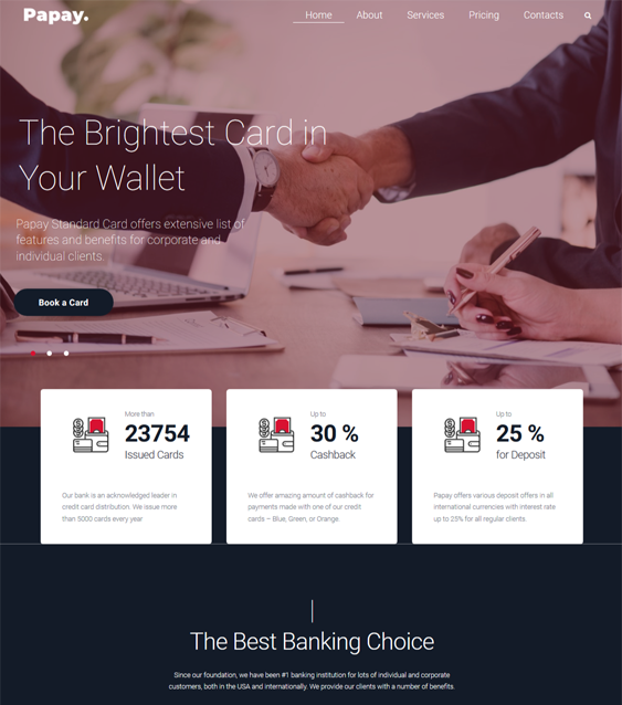 WordPress Themes For Banks And Financial Lenders