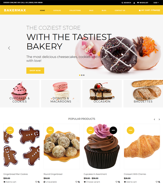 bakery shopify themes
