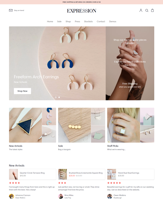 Shopify Themes For Selling Women's Accessories