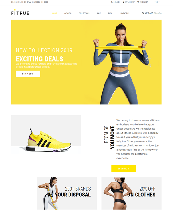 online sports store shopify themes