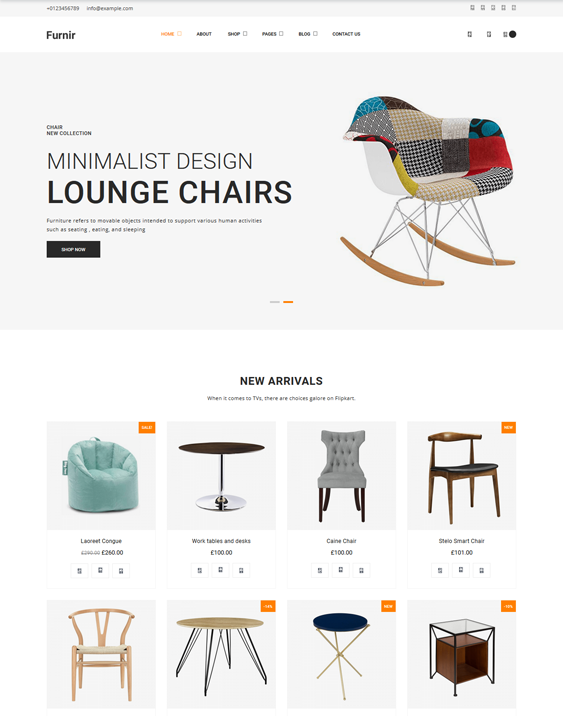 woocommerce themes for online furniture stores