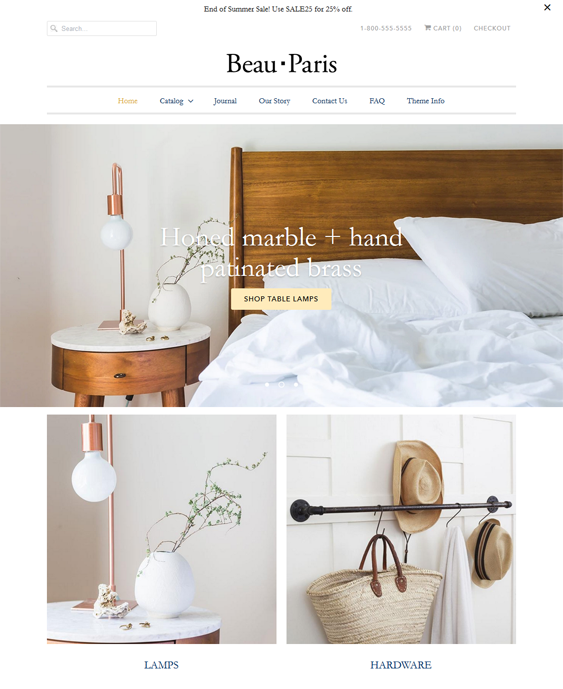 shopify themes online lighting stores