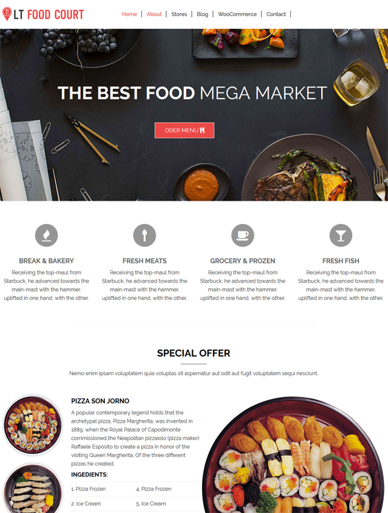wordpress themes for food and drink websites