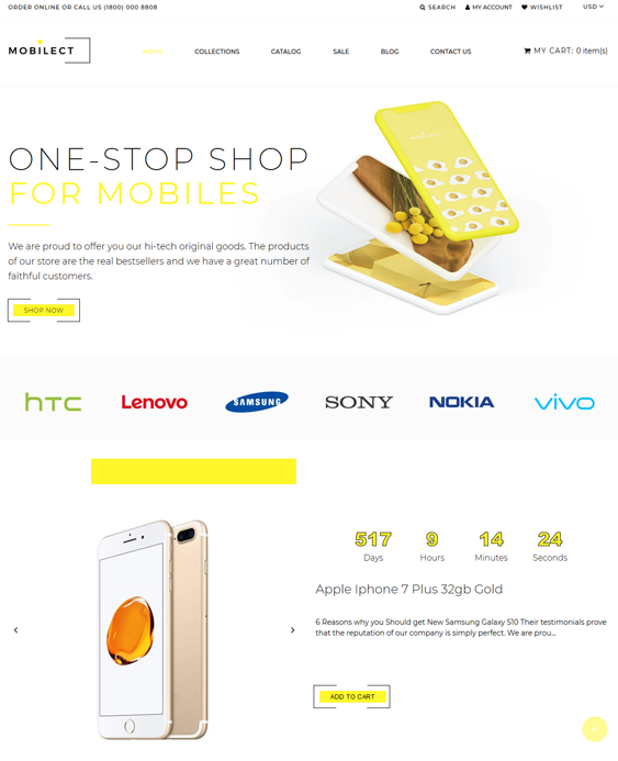 shopify themes for online electronics stores