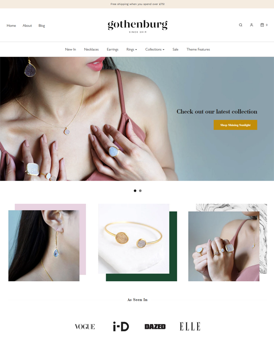 shopify themes for online watch and jewelry stores
