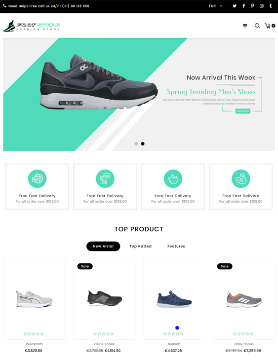 shopify themes for shoe stores