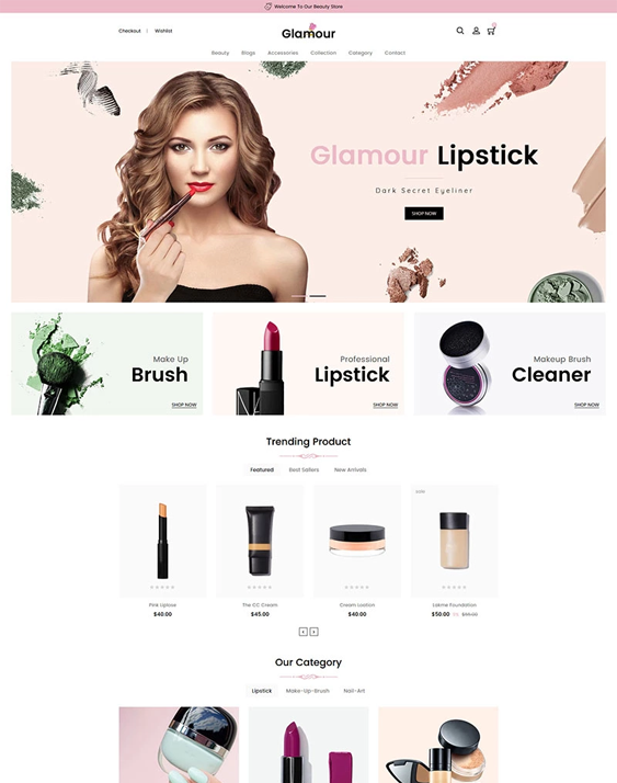 shopify themes for online beauty stores