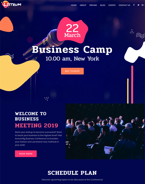 wordpress themes for conferences events festivals meetings