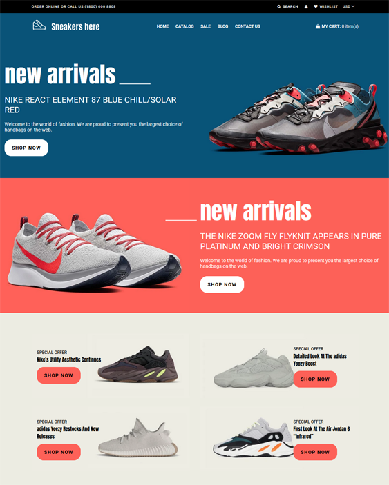 shopify themes for shoe stores
