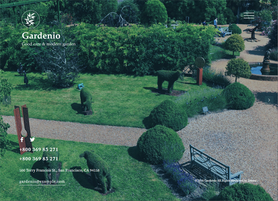 wordpress themes for landscaping companies and gardeners