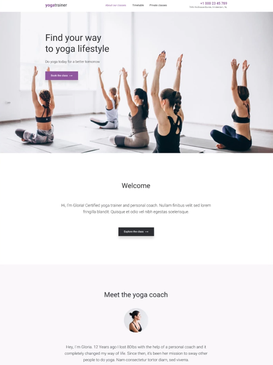 wordpress themes for yoga studios and teachers