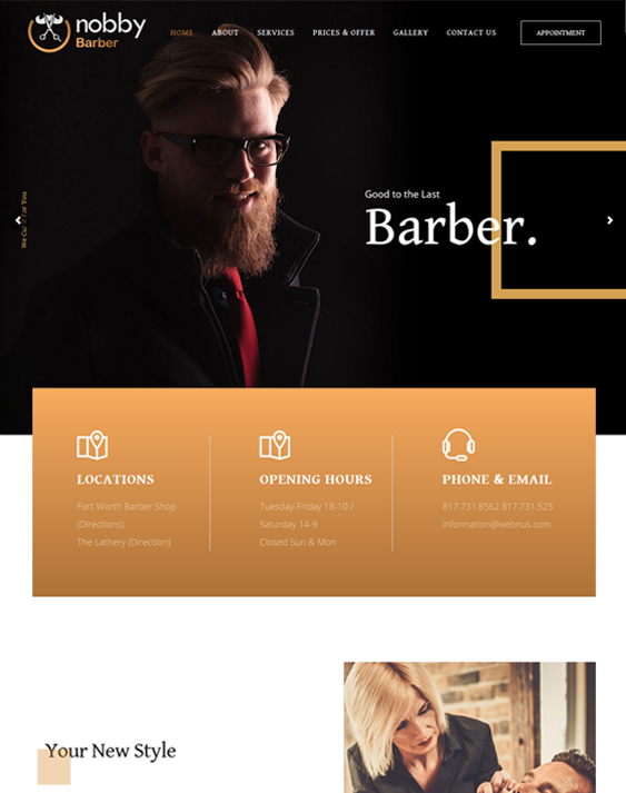 wordpress themes for beauty salons barbershops spas