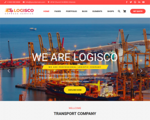best wordpress themes for transportation logistics websites feature