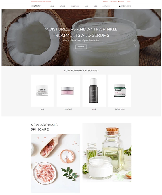 online beauty store shopify themes