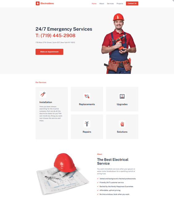 wordpress themes for construction companies building contractors