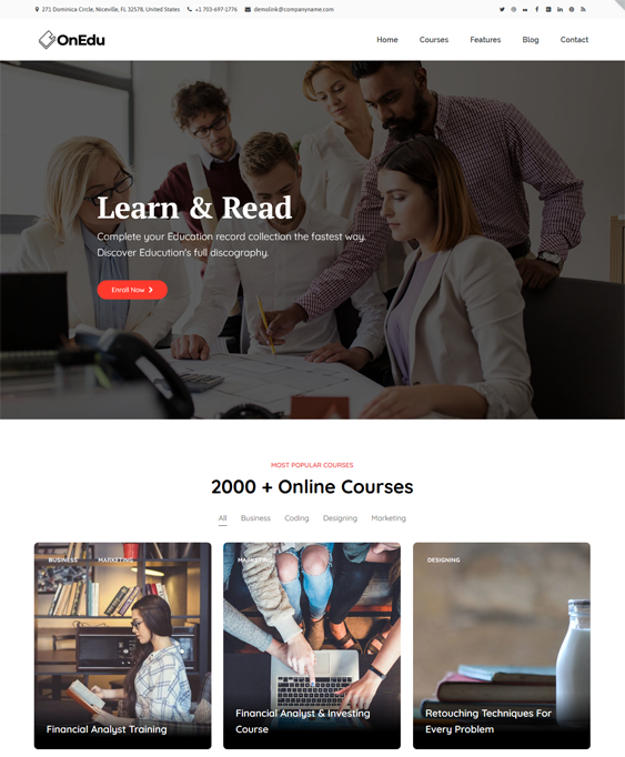 education wordpress themes for schools and online learning