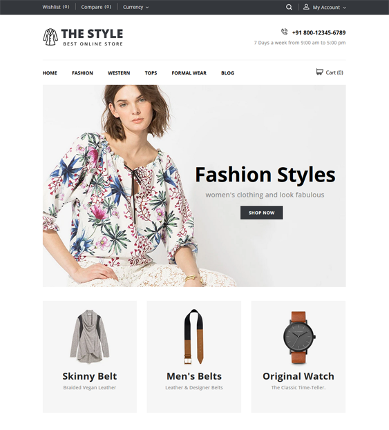 minimal shopify themes for clothing stores