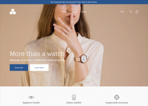 watch jewelry store shopify themes feature