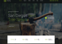 wordpress themes gardeners landscapers feature
