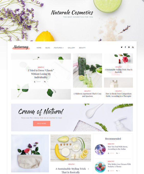 wordpress themes for health and nutrition websites