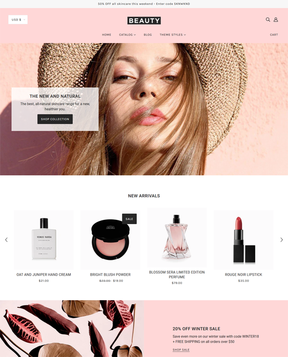 Clean Beauty Shopify Themes