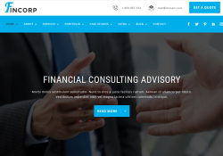 financial wordpress themes feature