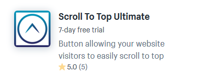 scroll to top button shopify apps and plugins