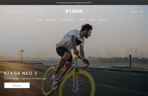 shopify themes for selling bikes cycling stores feature