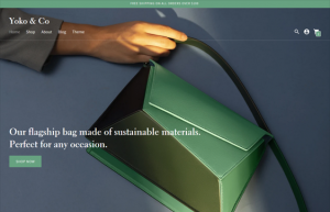 shopify themes for selling handbags purses feature