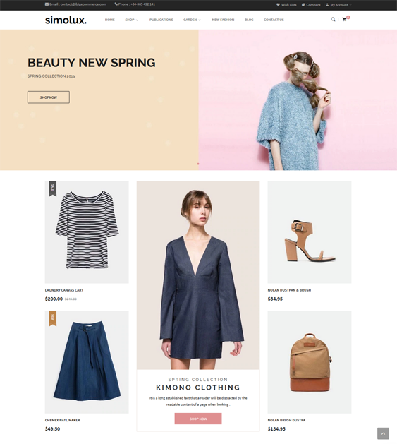 bigcommerce themes for selling clothing accessories