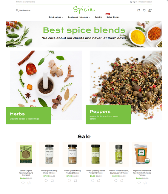 magento themes for online grocery stores