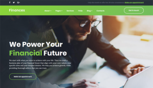 finance wordpress themes feature