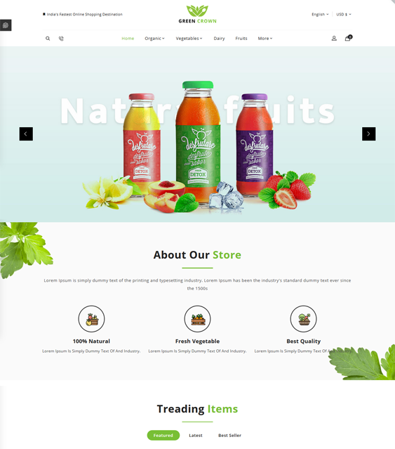 PrestaShop Themes For Food And Grocery Stores