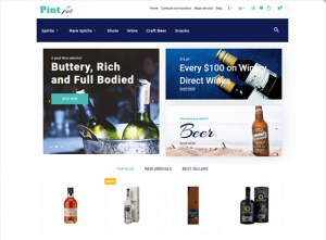 prestashop themes for selling beer wine liquor feature