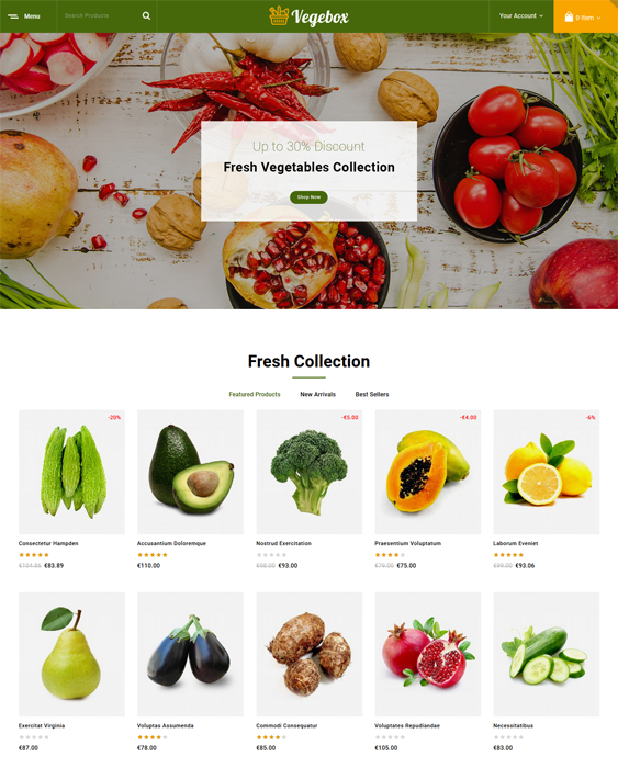 PrestaShop Themes For Food And Grocery Stores