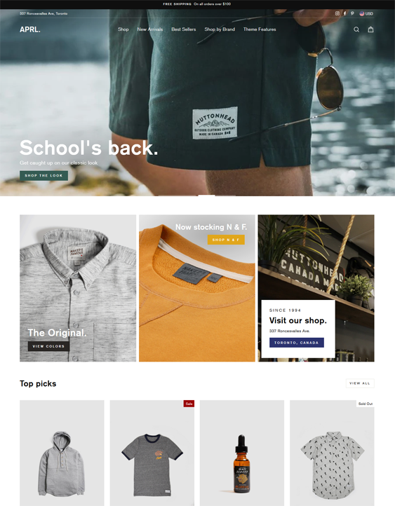 Shopify Themes For Online Clothing Stores