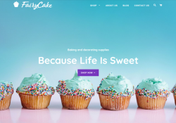 shopify themes for cake shops feature