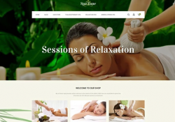 spa salon opencart themes feature